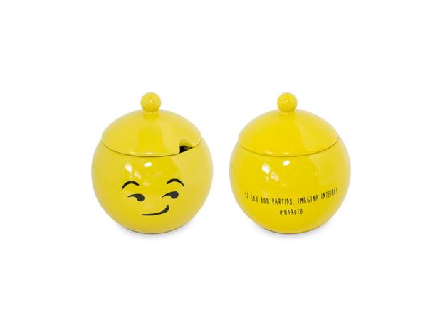 Açucareiro Cerâmica Amarelo 300 g Diverticon Maroto Mondoceram - CER 379 Menor preço em Açucareiro Cerâmica Amarelo 300 g Diverticon Maroto Mondoceram - CER 379