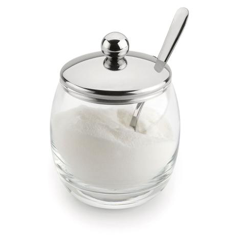 Açucareiro com Colher Andrea 320 g Forma Menor preço em Açucareiro com Colher Andrea 320 g Forma