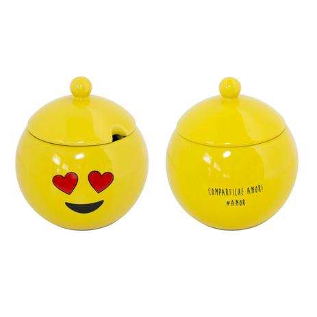 Açucareiro De Cerâmica Amarelo Amor 152121 Mondoceram Menor preço em Açucareiro De Cerâmica Amarelo Amor 152121 Mondoceram