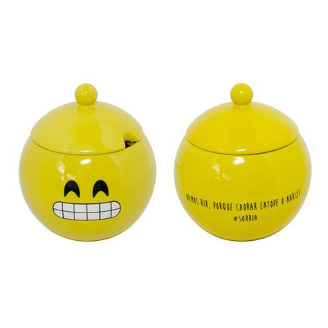 Açucareiro De Cerâmica Amarelo Sorria 152126 Mondoceram Menor preço em Açucareiro De Cerâmica Amarelo Sorria 152126 Mondoceram