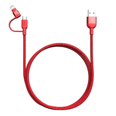 Adam elements cabo duo 120cm iphone/ipad Vermelho Menor preço em Adam elements cabo duo 120cm iphone/ipad Vermelho