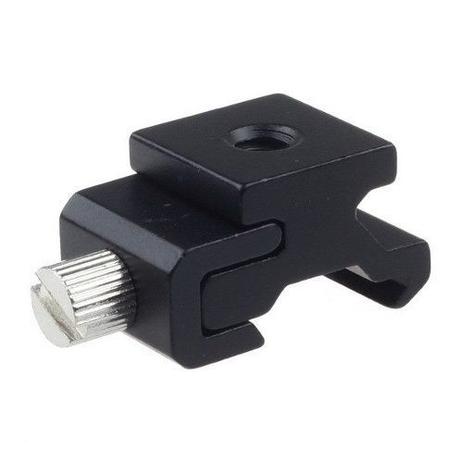 Adaptador Base Sapata Flash Rosca 1/4 Cold Block Camera Estudio Tripé - OEM Menor preço em Adaptador Base Sapata Flash Rosca 1/4 Cold Block Camera Estudio Tripé - OEM