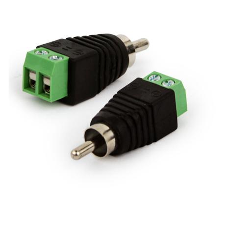 Adaptador Borne para Plug RCA Macho - Cirilo cabos Menor preço em Adaptador Borne para Plug RCA Macho - Cirilo cabos