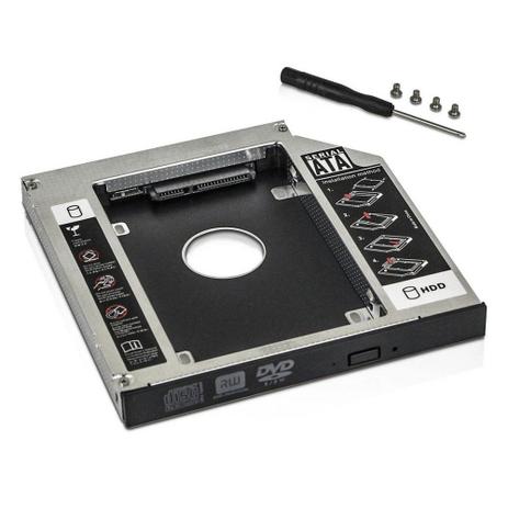 Adaptador Caddy de 12,7 mm para HD Sata 2,5 ou SSD Exbom Menor preço em Adaptador Caddy de 12,7 mm para HD Sata 2,5 ou SSD Exbom