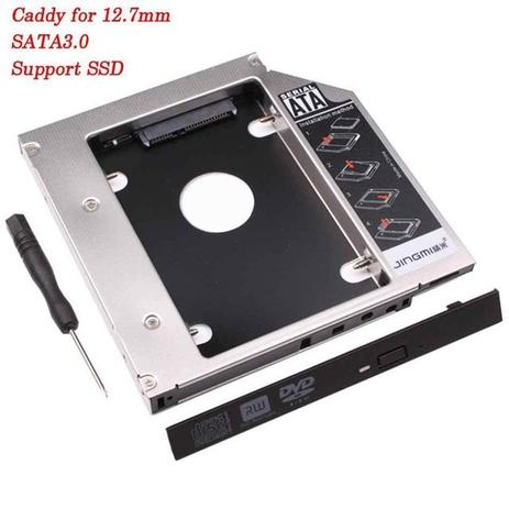 Adaptador Caddy Para Segundo Hd Ou Ssd 2.5 Sata 12,7mm - Caddy dmk Menor preço em Adaptador Caddy Para Segundo Hd Ou Ssd 2.5 Sata 12,7mm - Caddy dmk