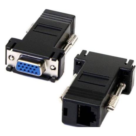 Adaptador Conector Femea Vga X Rj45 Cabo De Rede - Xtrad Menor preço em Adaptador Conector Femea Vga X Rj45 Cabo De Rede - Xtrad
