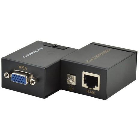 Adaptador Conversor Extensor Vga P/ Lan Cat5 6 Rj45 Rede 60m - Techbrasil Menor preço em Adaptador Conversor Extensor Vga P/ Lan Cat5 6 Rj45 Rede 60m - Techbrasil