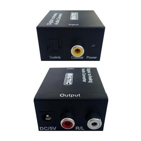 Adaptador Conversor Ótico Toslink E Coaxial Digital Para Rca Menor preço em Adaptador Conversor Ótico Toslink E Coaxial Digital Para Rca