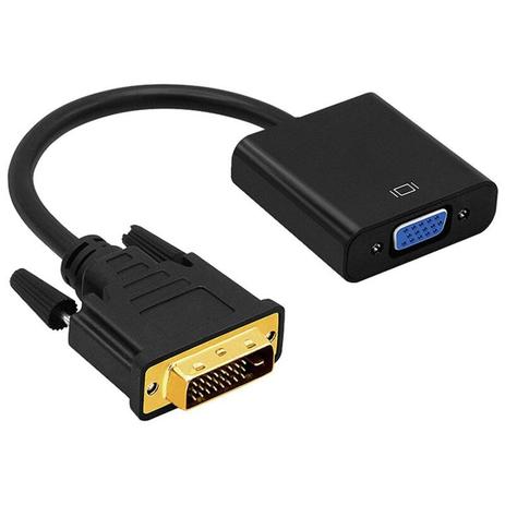 Adaptador DVI x VGA - Eletro voo Menor preço em Adaptador DVI x VGA - Eletro voo