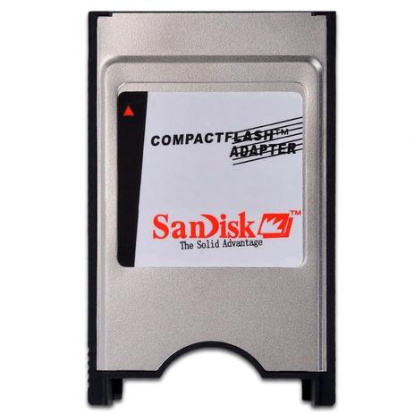 Adaptador e Leitor de Cartão de Memória Compact Flash para Entrada PCMCIA - Sandisk Menor preço em Adaptador e Leitor de Cartão de Memória Compact Flash para Entrada PCMCIA - Sandisk