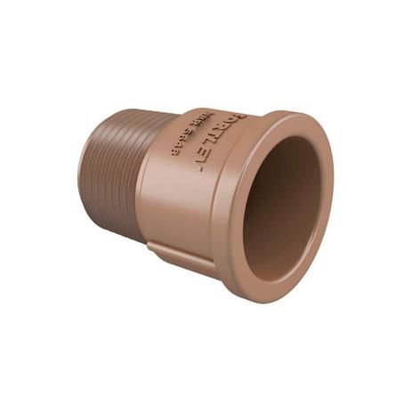 Adaptador em Pvc Soldável Curto 40mmx1.1/4” Marrom - Fortlev Menor preço em Adaptador em Pvc Soldável Curto 40mmx1.1/4” Marrom - Fortlev