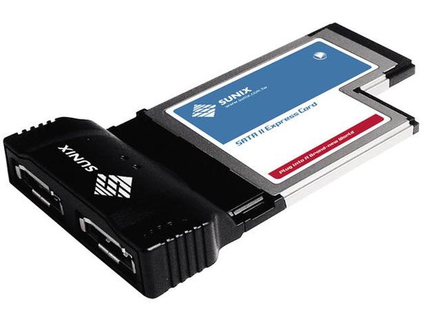 Adaptador Express Card 2 Portas SATA - Sunix ECSA24