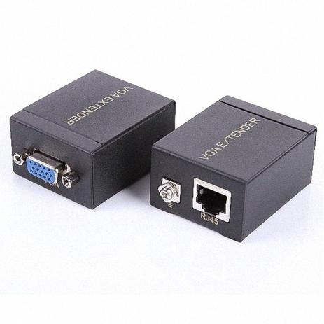 Adaptador Extensor Vga P/ Lan Cat5 Cat6 Rj45 Rede 60m 1080p - Hdmatters Menor preço em Adaptador Extensor Vga P/ Lan Cat5 Cat6 Rj45 Rede 60m 1080p - Hdmatters