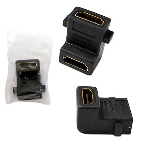 Adaptador HDMI 90 Graus Conector Femea para Femea A207 A207 Generico - Vitrine Menor preço em Adaptador HDMI 90 Graus Conector Femea para Femea A207 A207 Generico - Vitrine