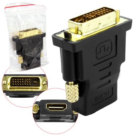 Adaptador HDMI Femea para DVI Macho com 24 Mais 1 Pinos - OEM 24+1 Generico - Vitrine é boa?
