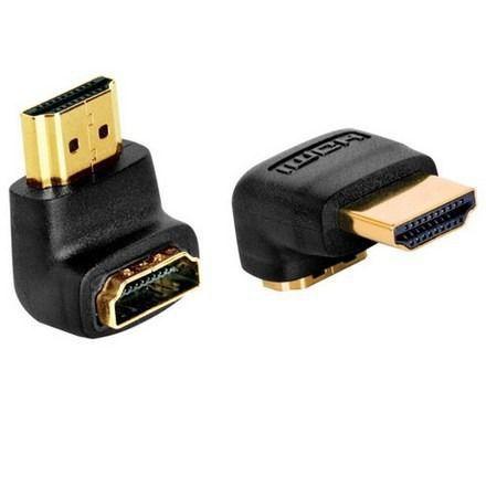 Adaptador Hdmi Tipo L 90 Graus 3D Gold V1.4 - Powerview Menor preço em Adaptador Hdmi Tipo L 90 Graus 3D Gold V1.4 - Powerview