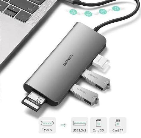 Adaptador Hub Usb-c Thunderbolt 3 Macbook Pro Hdmi 4k Vga - Ugreen Menor preço em Adaptador Hub Usb-c Thunderbolt 3 Macbook Pro Hdmi 4k Vga - Ugreen