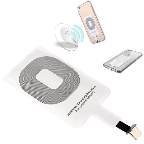 Adaptador Indução Celular Sem Fio Carregador Wireless Iphone - Ab Midia Menor preço em Adaptador Indução Celular Sem Fio Carregador Wireless Iphone - Ab Midia