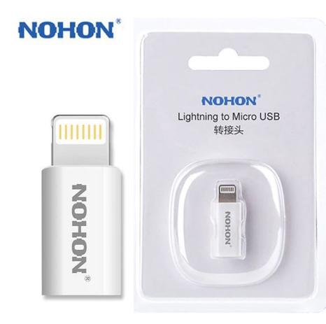 Adaptador Lightning 8 pinos para Micro USB - Nohon Menor preço em Adaptador Lightning 8 pinos para Micro USB - Nohon