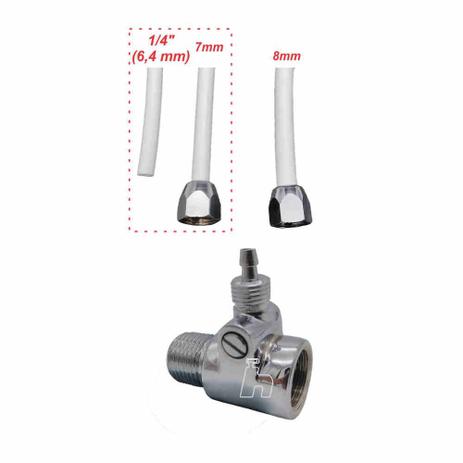Adaptador Mangueira Filtro 1/4 ,7 Mm,8 mm Com Saída Torneira - Hidrofer Menor preço em Adaptador Mangueira Filtro 1/4 ,7 Mm,8 mm Com Saída Torneira - Hidrofer