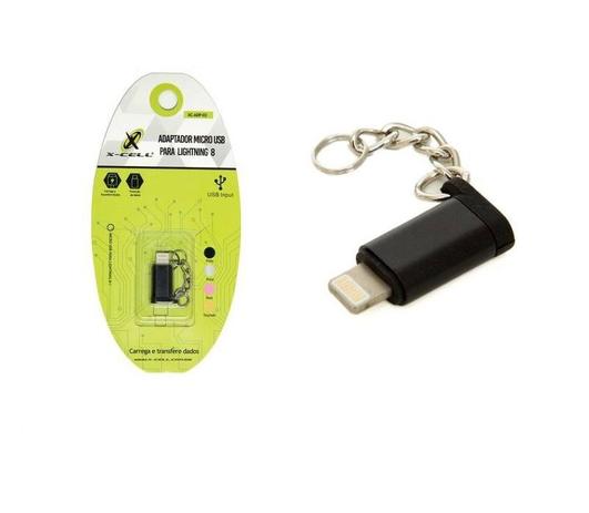Adaptador Micro USB para Lightining (V8/Iphone) Xcell Menor preço em Adaptador Micro USB para Lightining (V8/Iphone) Xcell