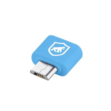 Adaptador OTG Azul - V8 para USB - Gorila Shield Menor preço em Adaptador OTG Azul - V8 para USB - Gorila Shield