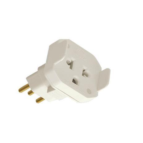 Adaptador P/Plugue 2P + T 10A Cinza Fame Menor preço em Adaptador P/Plugue 2P + T 10A Cinza Fame