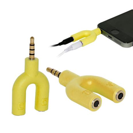 Adaptador P2 P3 para Smatphones PS4 XBOX ONE Notebook Headset Audio Amarelo P2 Generico - Vitrine Menor preço em Adaptador P2 P3 para Smatphones PS4 XBOX ONE Notebook Headset Audio Amarelo P2 Generico - Vitrine