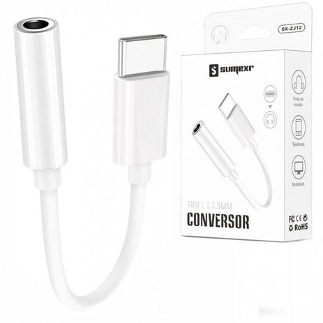 Adaptador para celulares com entrada p2/type-c sumexr - sx-zj12 -  Carregador de Celular - Magazine Luiza
