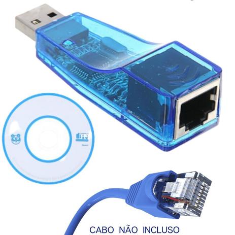 Adaptador Placa de Rede Ethernet USB LAN RJ45 Laptop PC Note - VALE GYN Menor preço em Adaptador Placa de Rede Ethernet USB LAN RJ45 Laptop PC Note - VALE GYN