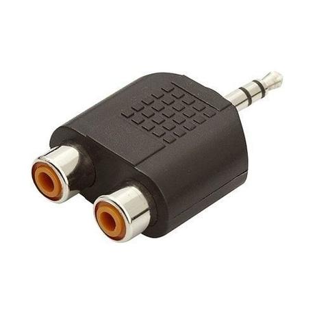 Adaptador Plug P2 estéreo X 2 Jack Rca - Mxt Menor preço em Adaptador Plug P2 estéreo X 2 Jack Rca - Mxt