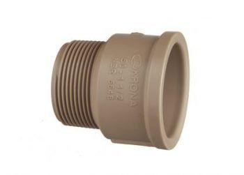 Adaptador Soldável Curto Rosca 25 x 3/4” Marrom - Krona Menor preço em Adaptador Soldável Curto Rosca 25 x 3/4” Marrom - Krona