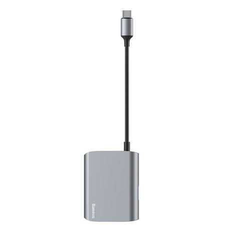 Adaptador Type-C para VGA + USB 3.0 Baseus HUB Menor preço em Adaptador Type-C para VGA + USB 3.0 Baseus HUB
