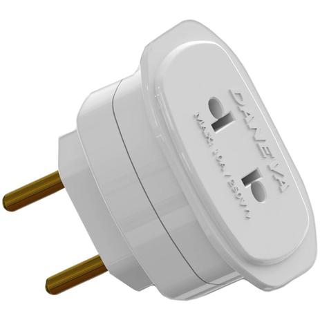 Adaptador Universal 10A 2P Branco 1658 Daneva Menor preço em Adaptador Universal 10A 2P Branco 1658 Daneva