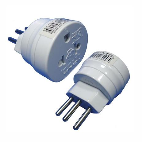 Adaptador Universal 3 Pinos (2P+T) - DNI 7020 - 2 Unidades - Key west Menor preço em Adaptador Universal 3 Pinos (2P+T) - DNI 7020 - 2 Unidades - Key west