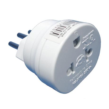 Adaptador Universal 3 Pinos (2P+T) - DNI 7020 - Key west Menor preço em Adaptador Universal 3 Pinos (2P+T) - DNI 7020 - Key west