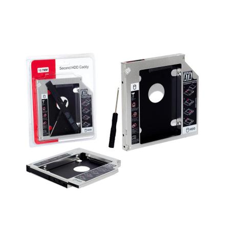 Adaptador Universal DVD para HD ou SSD 12.7MM HD Generico - Vitrine Menor preço em Adaptador Universal DVD para HD ou SSD 12.7MM HD Generico - Vitrine