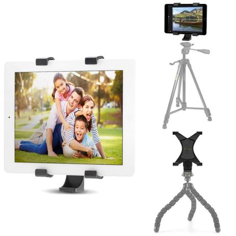 Adaptador Universal para tripé de Suporte de iPad, Tablet e celular - Vastar Menor preço em Adaptador Universal para tripé de Suporte de iPad, Tablet e celular - Vastar
