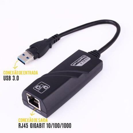 Adaptador USB 3.0 Ethernet GIGA com HUB 3P - Lotus Menor preço em Adaptador USB 3.0 Ethernet GIGA com HUB 3P - Lotus