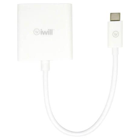 Adaptador USB-C/HDMI, Branco, 15 cm, iWill é boa?