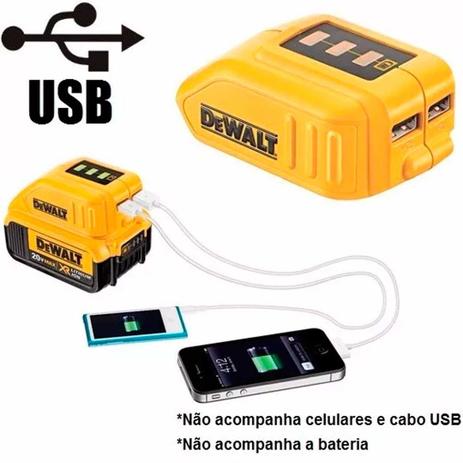 Adaptador usb dewalt p/bateria dcb090b3 Menor preço em Adaptador usb dewalt p/bateria dcb090b3