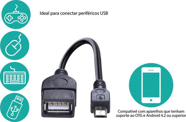 Adaptador Usb Fêmea para Micro Usb Com Função Otg Ufmu-otg - Vinik Menor preço em Adaptador Usb Fêmea para Micro Usb Com Função Otg Ufmu-otg - Vinik