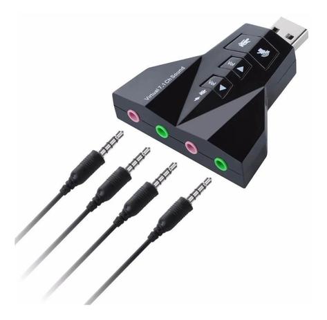 Cabo Adaptador P3 Macho para 2 P2 Fêmea 3,5mm - Fone e Microfone para  Headset - Oficina dos Bits