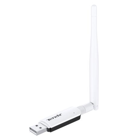 Menor preço em Adaptador Usb Tenda U1 Wireless Antena Externa 300Mbps Branco