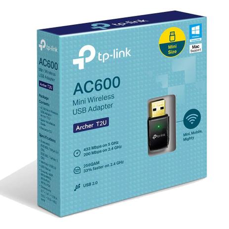 Adaptador Usb Wireless Ac600 Archer Dual Band 2.4ghz E 5ghz - TPLINK Menor preço em Adaptador Usb Wireless Ac600 Archer Dual Band 2.4ghz E 5ghz - TPLINK