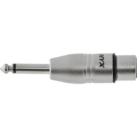 Adaptador XLR F X P10 M Mono HA014 HYX Menor preço em Adaptador XLR F X P10 M Mono HA014 HYX