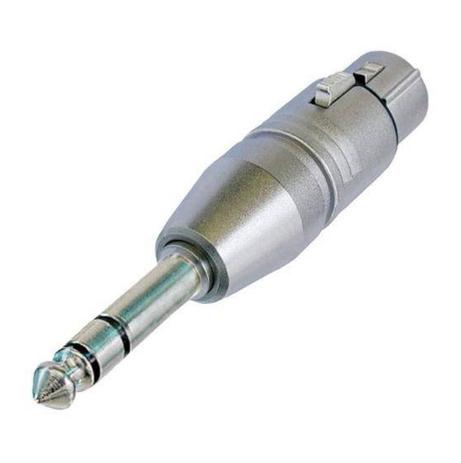 Adaptador Xlr femea/P10 macho stéreo NA3FP - Neutrik Menor preço em Adaptador Xlr femea/P10 macho stéreo NA3FP - Neutrik