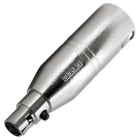 Adaptador XLR Macho / Mini XLR Fêmea 3 Pinos - 518 CSR Menor preço em Adaptador XLR Macho / Mini XLR Fêmea 3 Pinos - 518 CSR