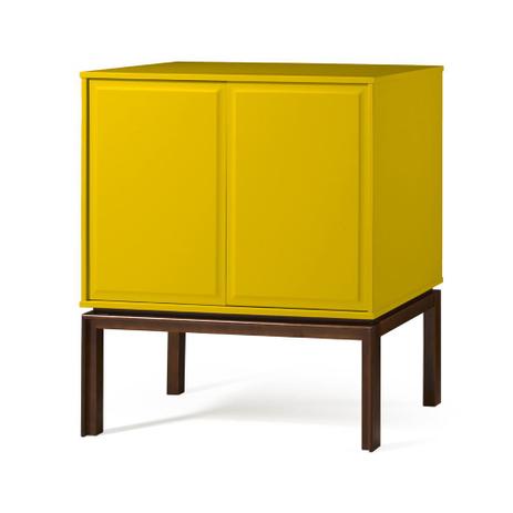 Adega 2 Portas e 1 Gaveta Quartzo 801 Cacau/Amarelo - Máxima móveis é boa?