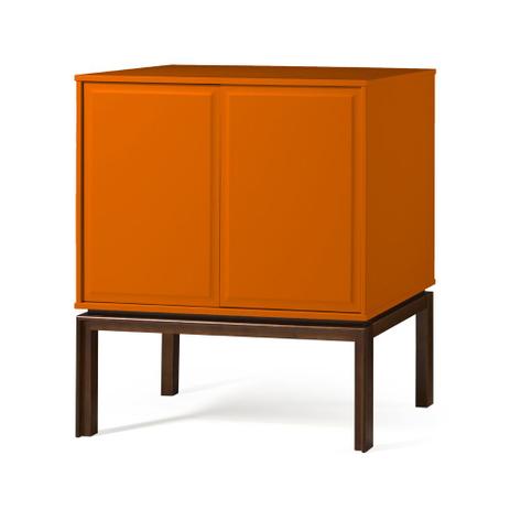 Adega 2 Portas e 1 Gaveta Quartzo 801 Cacau/Laranja Novo - Máxima móveis é boa?